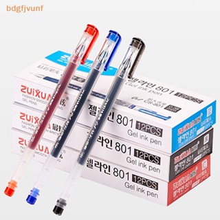 Bdgf Bút Mực gel Kim Cương Cỡ Lớn 0.38mm Màu Đen / Xanh Dương / Đỏ