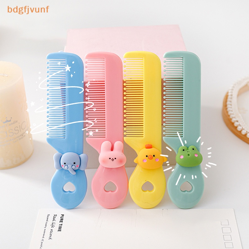 Lược Chải Tóc mini Bỏ Túi Họa Tiết Hoa Động Vật Hoạt Hình Dễ Thương bdgf Dành Cho Bé Gái