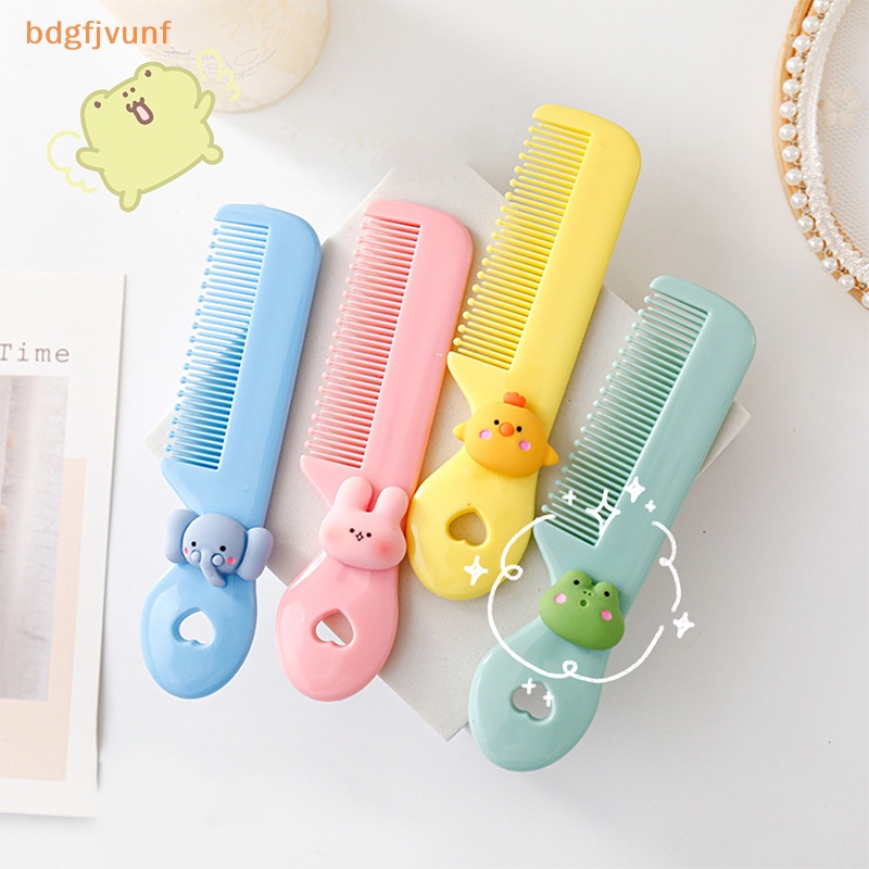 Lược Chải Tóc mini Bỏ Túi Họa Tiết Hoa Động Vật Hoạt Hình Dễ Thương bdgf Dành Cho Bé Gái