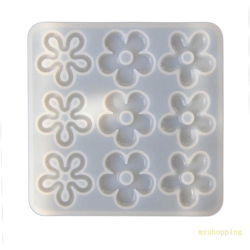 Ivy Khuôn silicone Hình Hoa Pha Lê Làm Mặt Vòng cổ Thủ Công diy Tinh Tế Moo