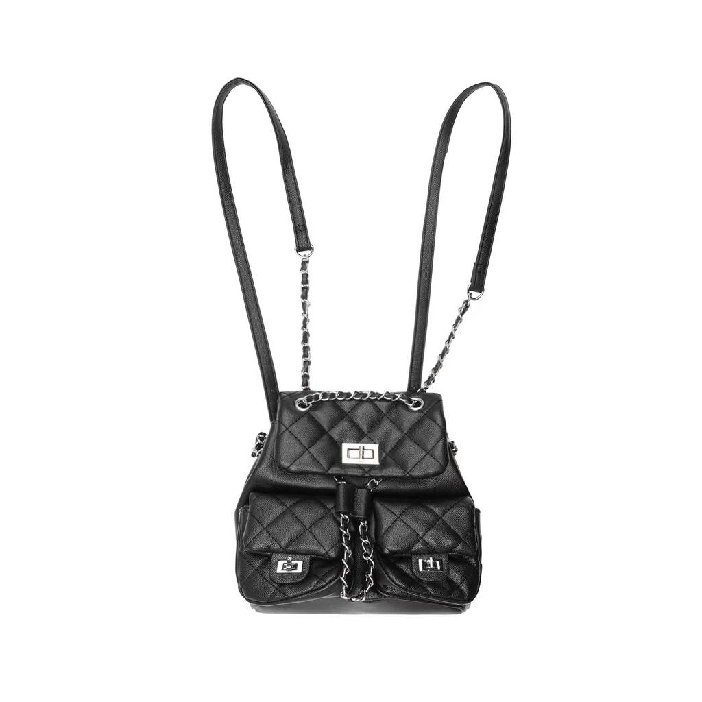 Ba Lô Đeo Vai Hình Thoi Nhiều Túi Phong Cách Hàn Quốc Mới 2023 Cho Nữ