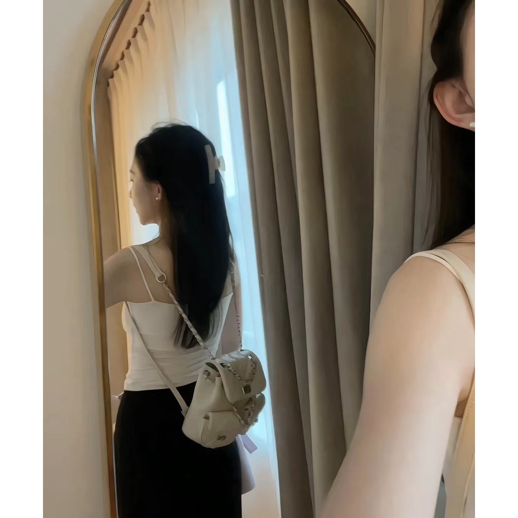 Ba Lô Đeo Vai Hình Thoi Nhiều Túi Phong Cách Hàn Quốc Mới 2023 Cho Nữ