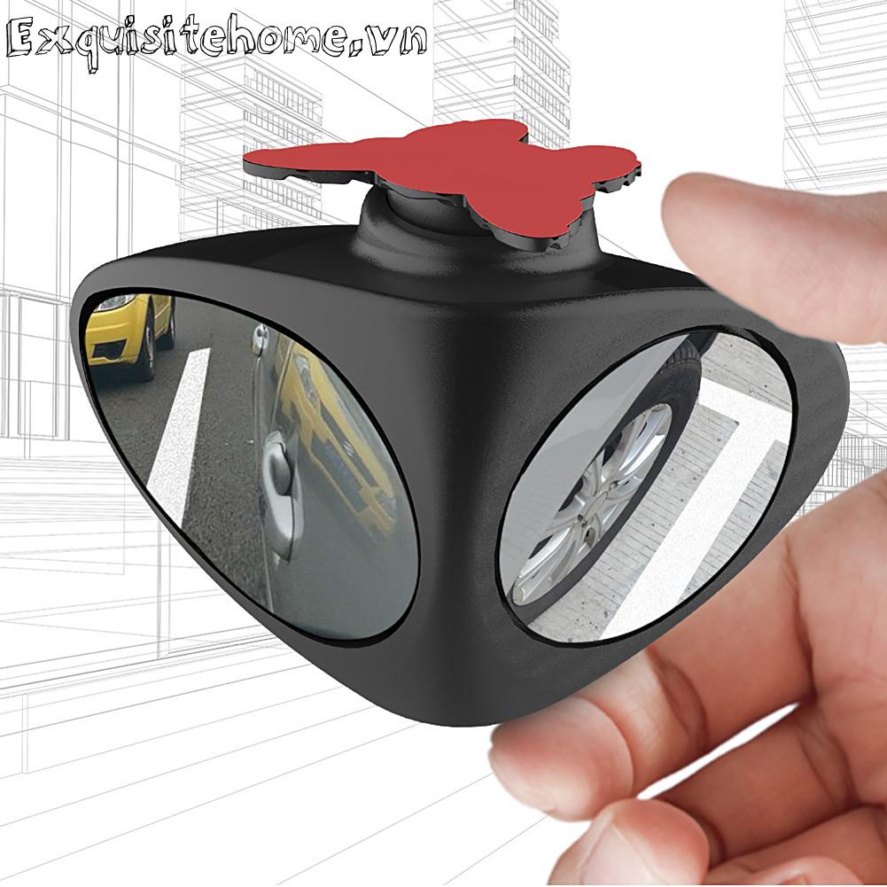 Gương Chiếu Hậu Hai Mặt Xoay 360 Độ Chống Điểm Mù Cho Xe Hơi