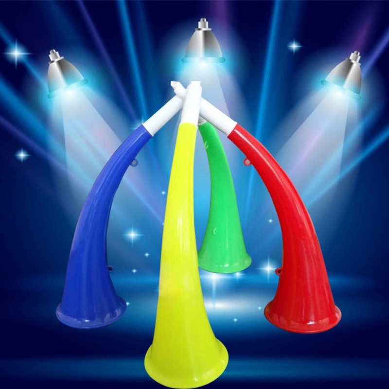[CH] Trò chơi bóng đá Người hâm mộ Trumpet Cổ vũ Đạo cụ tiếp nhiên liệu hàng đầu Ox Horn Vuvuzela Ki