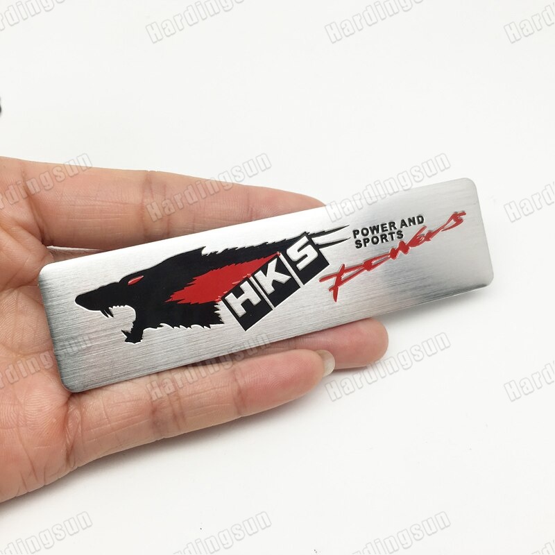 Miếng Dán Đề Can 3d Bằng Hợp Kim Nhôm In Chữ hks Độc Đáo Trang Trí Xe Hơi