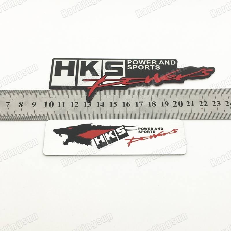 Miếng Dán Đề Can 3d Bằng Hợp Kim Nhôm In Chữ hks Độc Đáo Trang Trí Xe Hơi