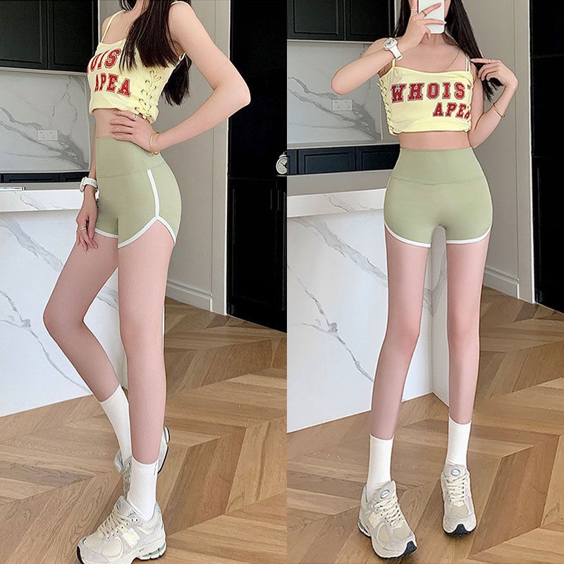 Loco Quần Short Tập yoga Lưng Cao Ôm Dáng Nhanh Khô Thời Trang Cho Nữ