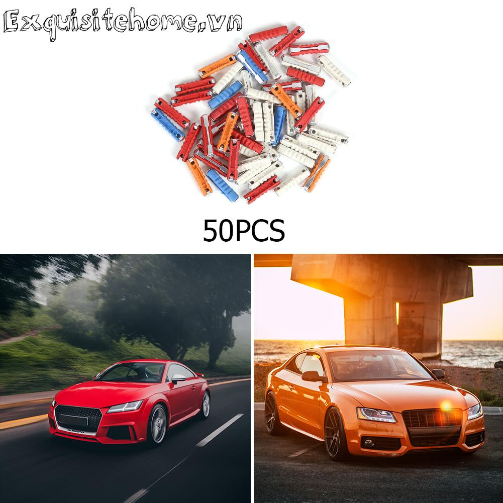 Set 50 Cầu Chì 5a 8a 16a 25a Cho Xe Ô Tô