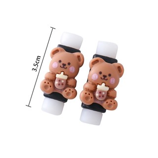 Cable Winder Cute Cartoon Data Cable Protective Sleeve Charging Cable Anti-break Protector Headphone Cable Protection for IPhone