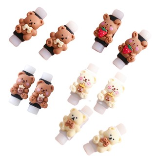 Cable Winder Cute Cartoon Data Cable Protective Sleeve Charging Cable Anti-break Protector Headphone Cable Protection for IPhone
