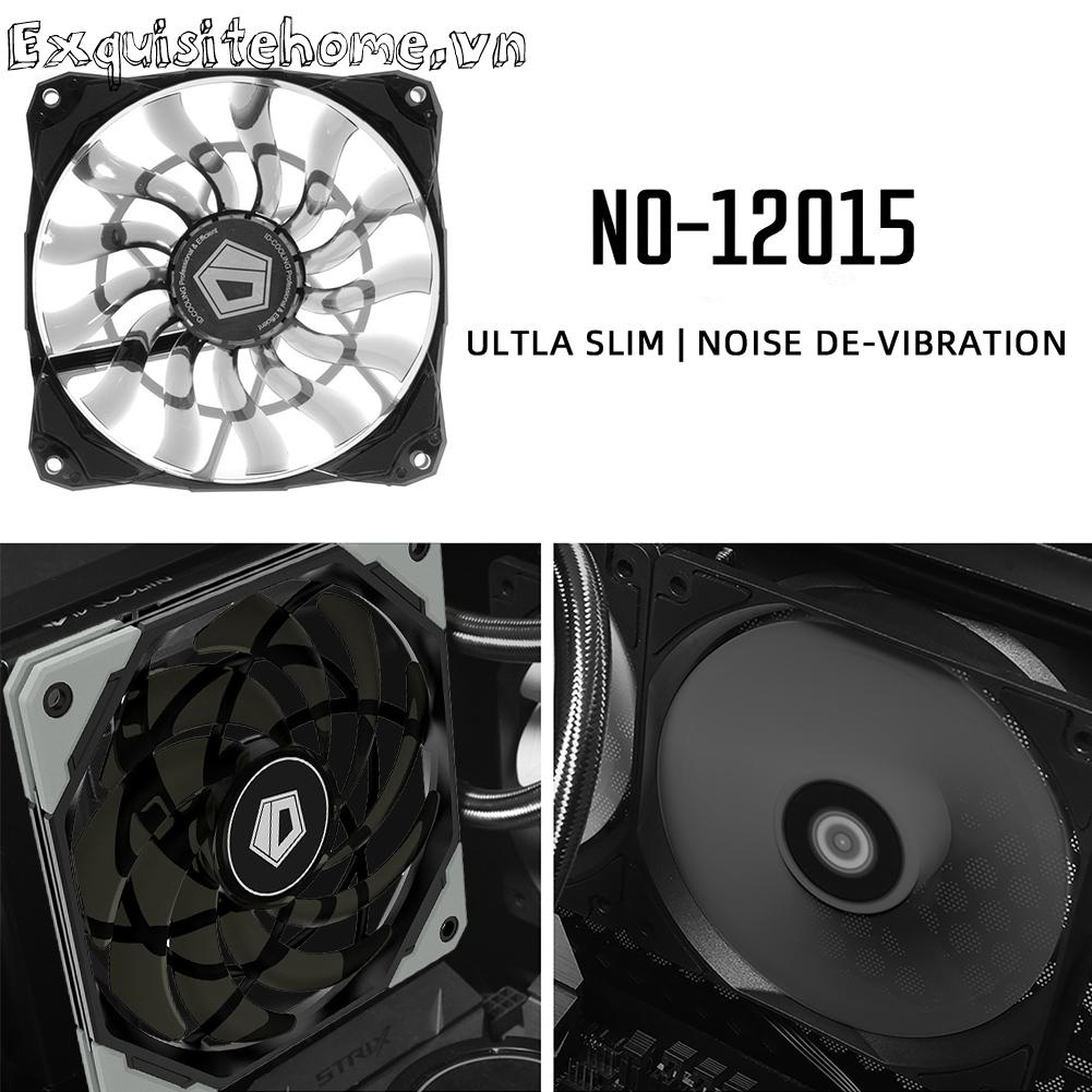 Quạt Tản Nhiệt Làm Mát 12cm Cho pc case chassis cpu 4Pin Im Lặng