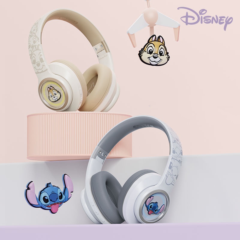 Disney Tai Nghe bluetooth 5.3 Không Dây d30 Chống Ồn Hình stitch Gấu Ngoài Hành Tinh chip Buzz Lightyear donald Có Thể Gập Lại