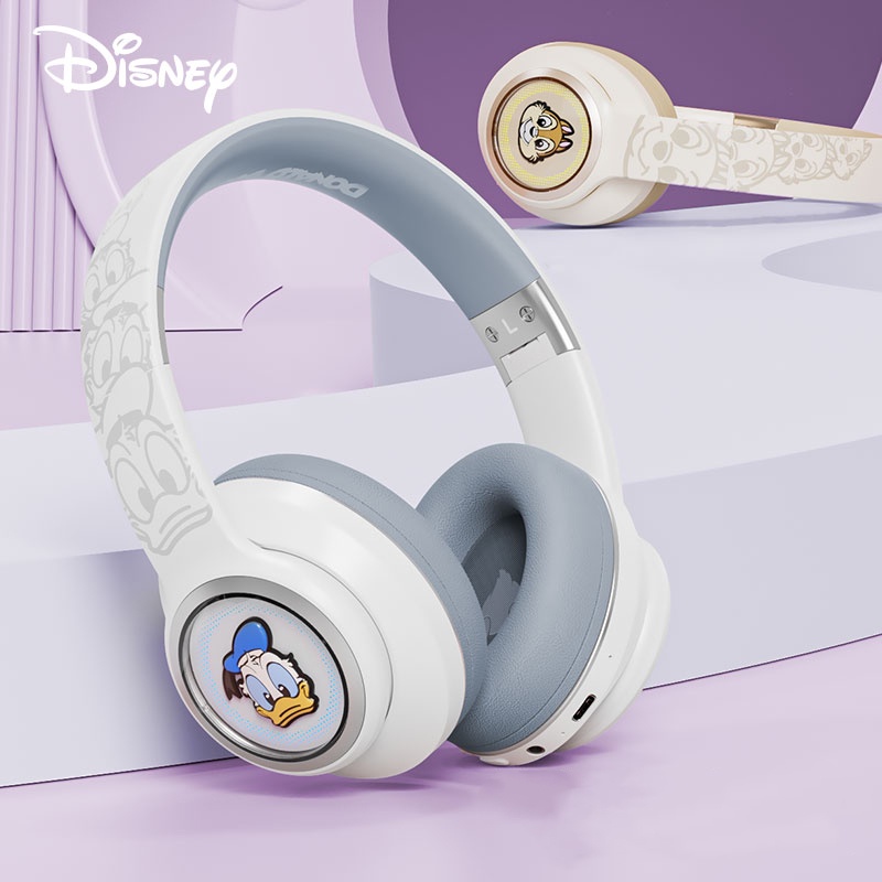 Disney Tai Nghe bluetooth 5.3 Không Dây d30 Chống Ồn Hình stitch Gấu Ngoài Hành Tinh chip Buzz Lightyear donald Có Thể Gập Lại