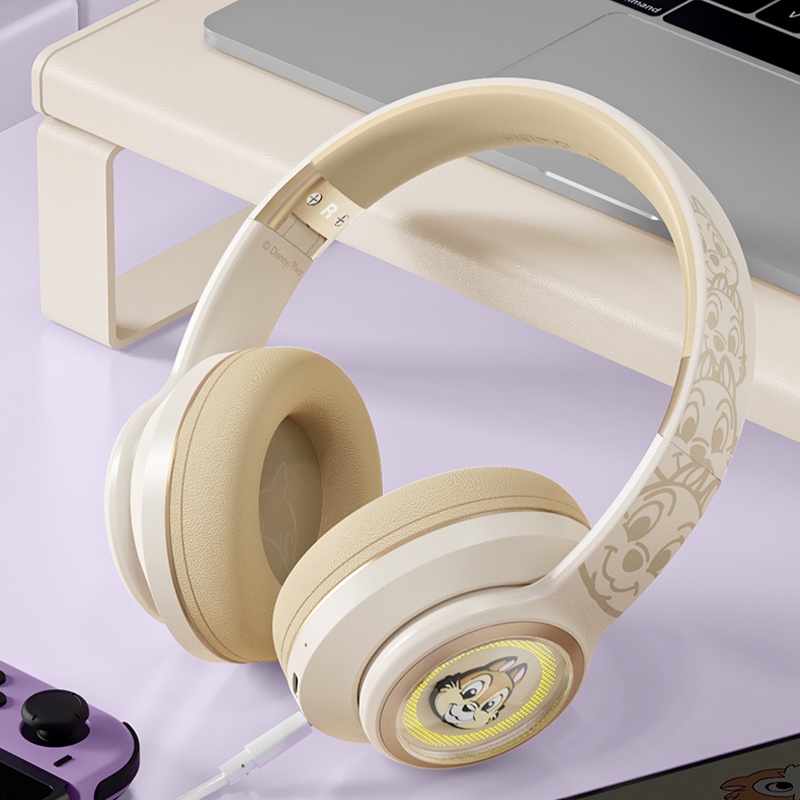 Disney Tai Nghe bluetooth 5.3 Không Dây d30 Chống Ồn Hình stitch Gấu Ngoài Hành Tinh chip Buzz Lightyear donald Có Thể Gập Lại