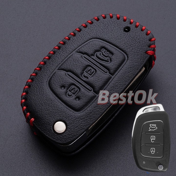 Vỏ Da Bảo Vệ Chìa Khóa Xe Hơi Hyundai matrix getz accent Elantra atos i10 i20 i30 HB20 IX25 IX35 IX45 starex Ioniq Elantra