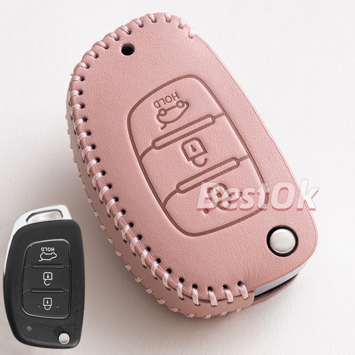 Vỏ Da Bảo Vệ Chìa Khóa Xe Hơi Hyundai matrix getz accent Elantra atos i10 i20 i30 HB20 IX25 IX35 IX45 starex Ioniq Elantra