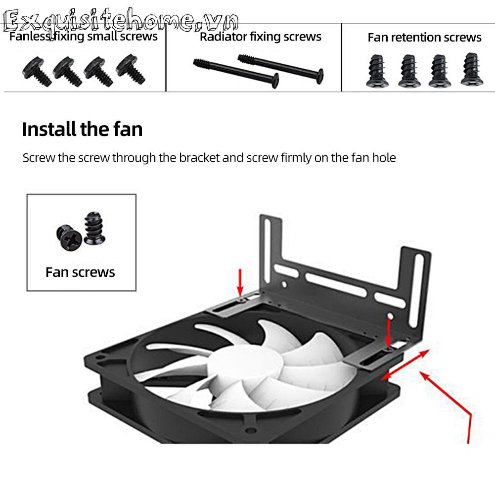 Ram Giá Đỡ Quạt Tản Nhiệt Làm Mát Bằng Kim Loại 8 / 9 / 10cm