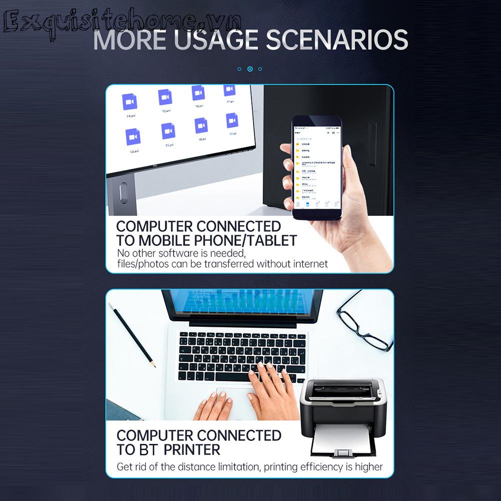 Audio bluetooth Cắm Và Chơi Với Chế Độ Kép Cho Máy Tính, laptop
