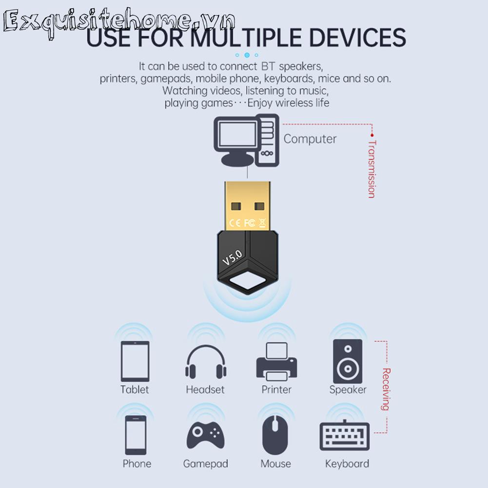 Audio bluetooth Cắm Và Chơi Với Chế Độ Kép Cho Máy Tính, laptop