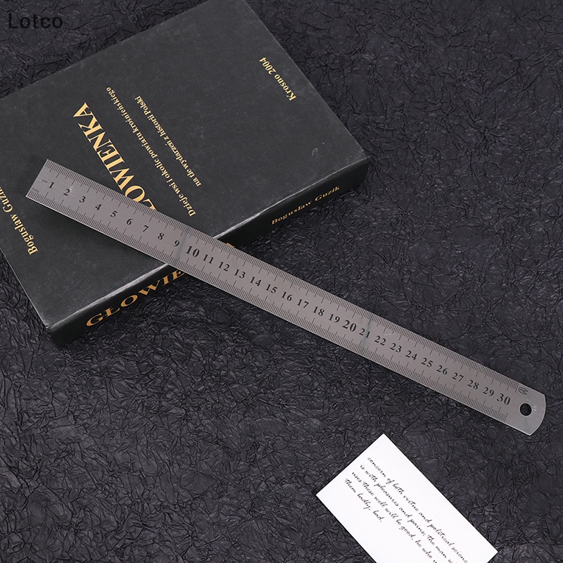 Lotco Set 3 Thước Đo Bằng Thép Không Gỉ 15cm / 20cm / 30cm vn