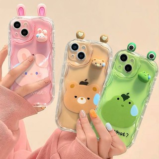 Ốp Điện Thoại Silicon Hình Gấu Thỏ Mắt Ếch 3d Cho oppo a3s / 5S / 31 / 53 / 33 / 9 / 2020 / 17 / 15S / 16S / 15 / 16 / 52 / 92 / 93 / 55 / 54 / 57 / 74 / 95 / 96 Pro / 6 Pro