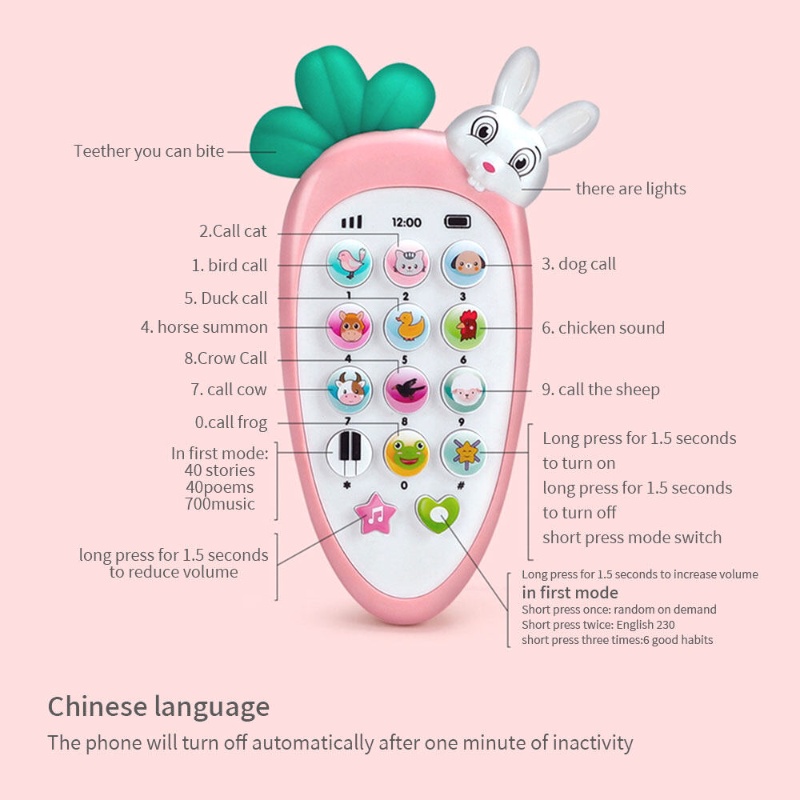 Điện ThoạI Đồ Chơi Có NhạC Và ĐèN Cho Bé