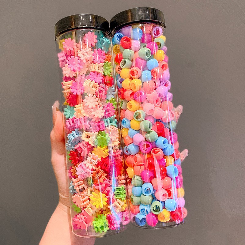 Set 100 Kẹp Tóc Hình Hoa / Ngôi Sao Dễ Thương Cho Bé Gái