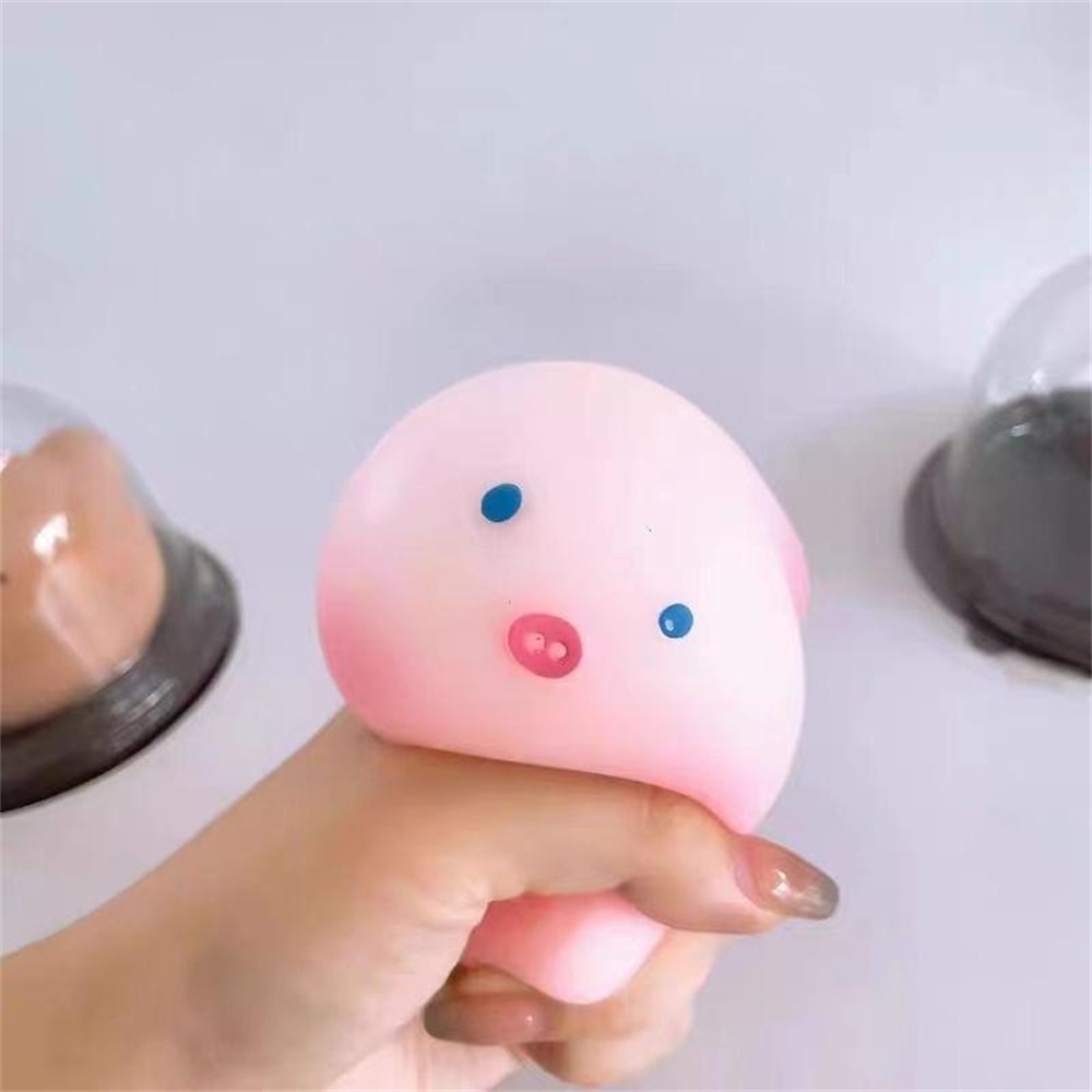 Đồ Chơi Bóp Mềm Hình Chú Heo / Thỏ / Hoa Anh Đào Dễ Thương Dùng Làm Quà Tặng Cho Bạn Gái