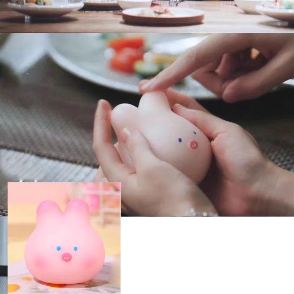 Đồ Chơi Bóp Mềm Hình Chú Heo / Thỏ / Hoa Anh Đào Dễ Thương Dùng Làm Quà Tặng Cho Bạn Gái