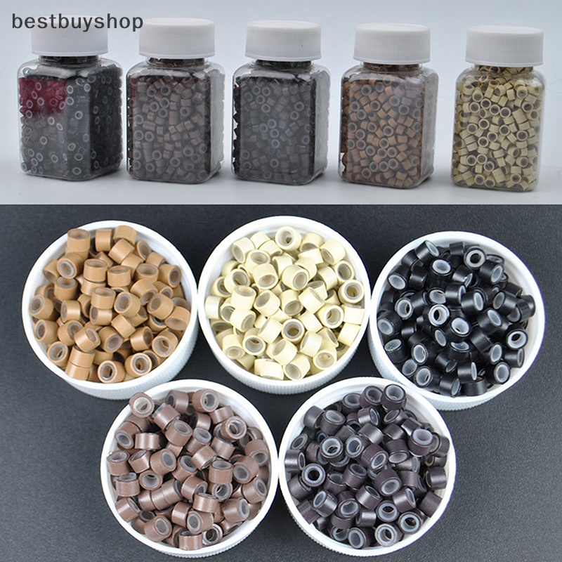 Set 1000 Vòng Silicon Siêu Nhỏ Nối Tóc Mới