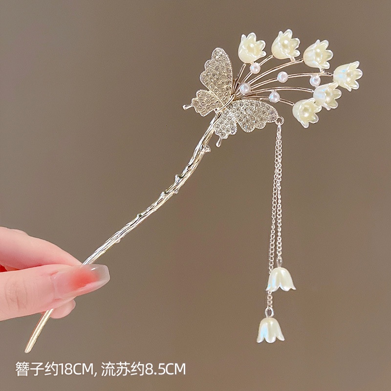 Trâm Cài Tóc Hình Hoa Bướm Phong Cách Trung Hoa Cho Nữ