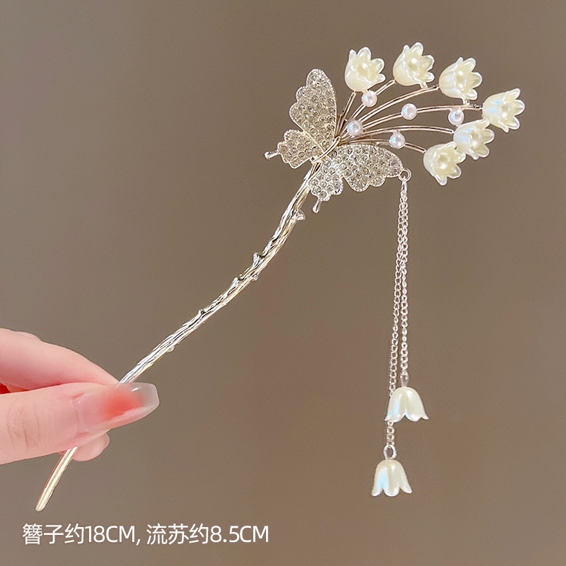 Trâm Cài Tóc Hình Hoa Bướm Phong Cách Trung Hoa Cho Nữ