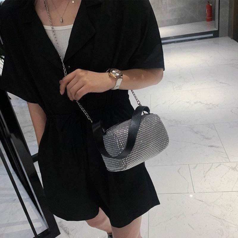 Sang Trọng Túi Xách Đính Đá Lấp Lánh Dành Cho Nữ