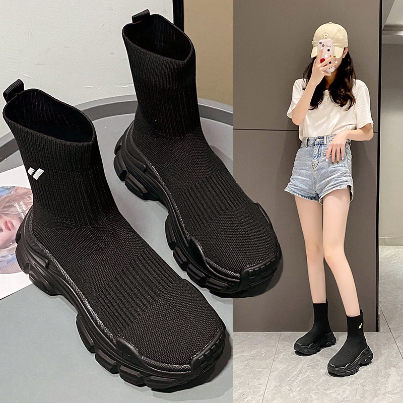 Hong Kong Premium shoes❥Giày Thể Thao Đế Dày Co Giãn Thời Trang Dành Cho Nữ