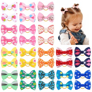 1 Dây Cột Tóc Đính Nơ Xinh Xắn Cho Bé Gái