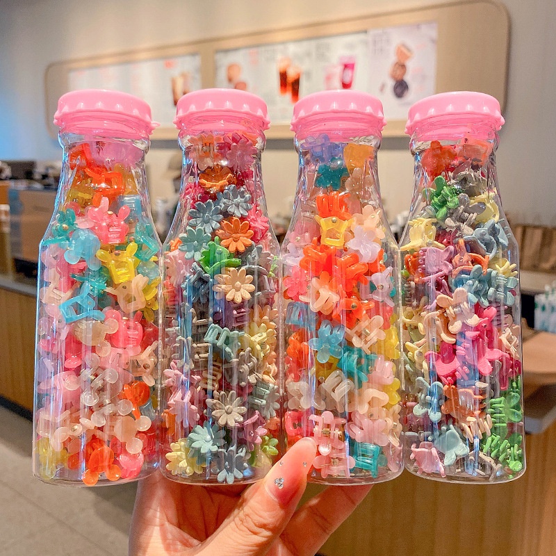 Set 100 Kẹp Tóc Nhiều Màu Dễ Thương Cho Bé Gái