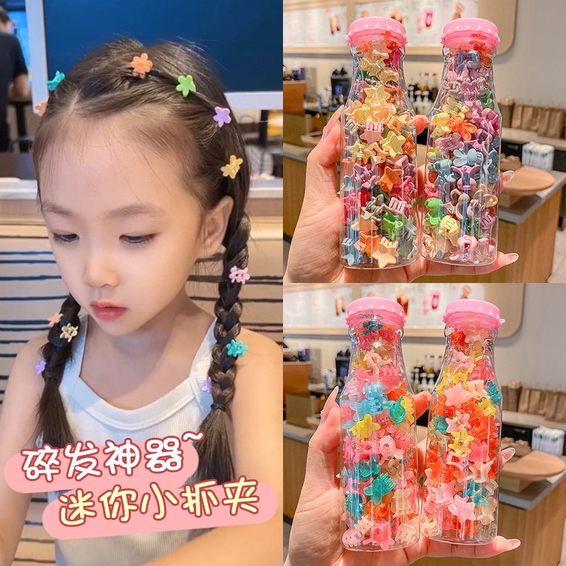 Set 100 Kẹp Tóc Nhiều Màu Dễ Thương Cho Bé Gái