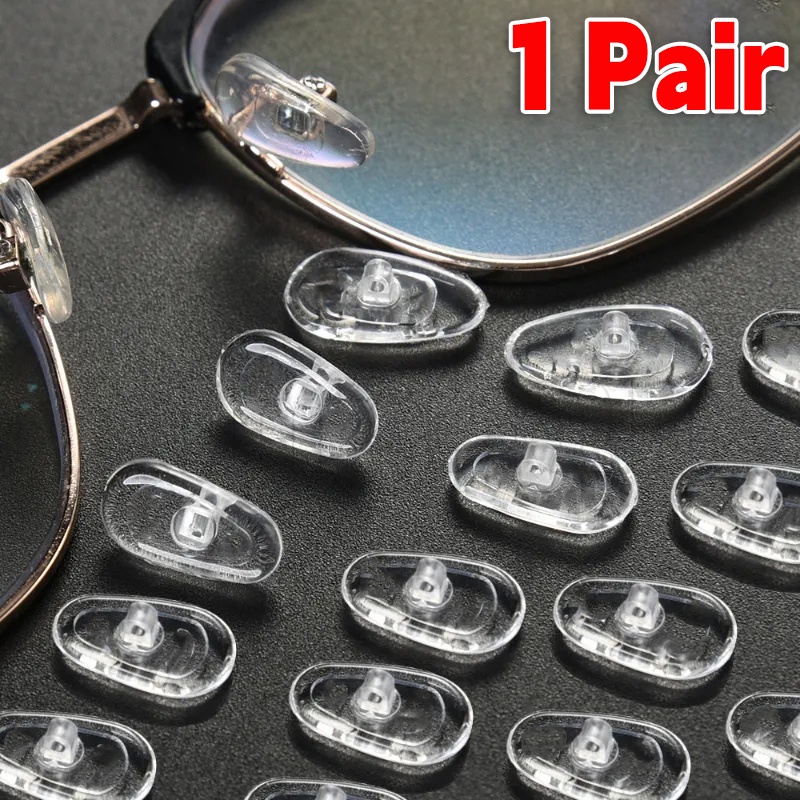 Miếng Đệm Mũi / Mắt Kính Trong Suốt / Giá Đỡ Kính Mắt Hình oval Bằng Silicon Mềm Chống Rơi