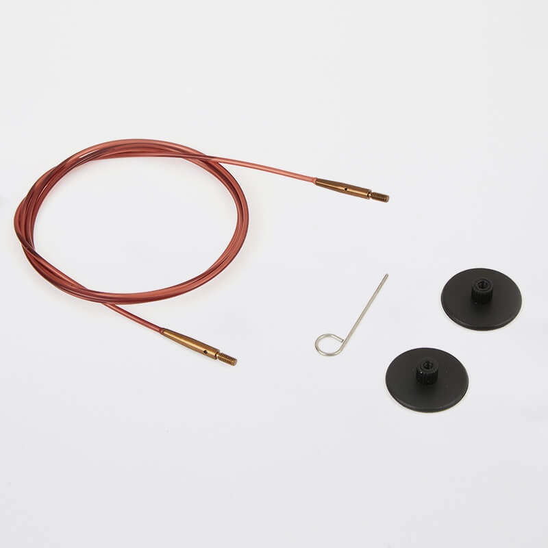 Bộ dây nối kim đan, dây Nylon, màu nâu, loại thường, nhập khẩu từ Knitpro