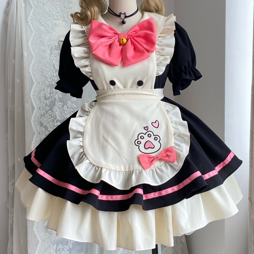 Tạp Dề lolita  Tạp Dề Hóa Trang Hầu Gái Oplita. Bộ Đồ Thời Trang Thiết Kế Dễ Thương Cho Bé Gái