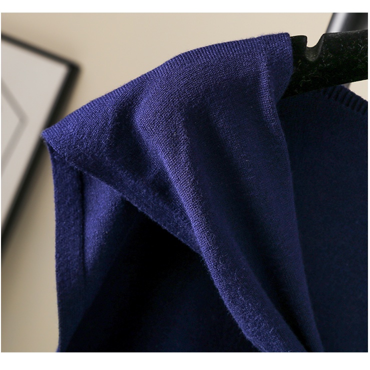 Khăn Choàng Len Dệt Kim Nhỏ Thắt Nút Phong Cách Hàn Quốc Dễ Phối Đồ