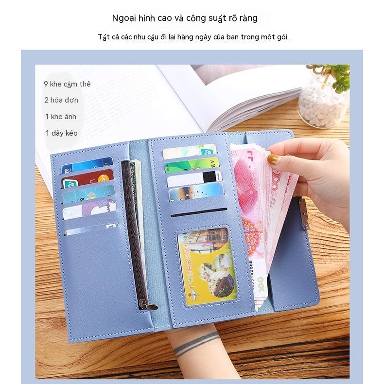 Ví Dài Gập Ba Phong Cách Hàn Quốc Thời Trang Mới 2023 Dành Cho Nữ