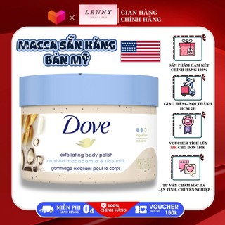 "bản mỹ" tẩy da, tế bào chết dove mỹ macca, lựu đỏ 225gr exfol body - tẩy tế bào chết dove bản mỹ, tẩy da chết dove