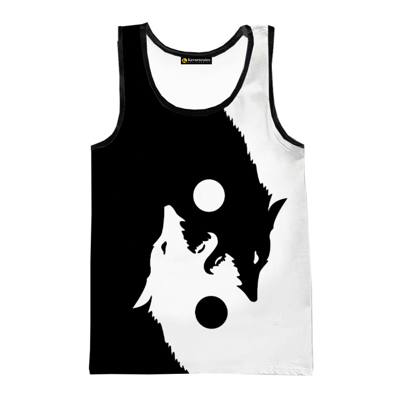 Áo Thun Ba Lỗ In Hình Sói 3d Thời Trang Mùa Hè Dành Cho Nam