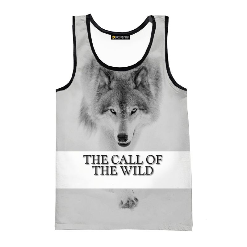 Áo Thun Ba Lỗ In Hình Sói 3d Thời Trang Mùa Hè Dành Cho Nam