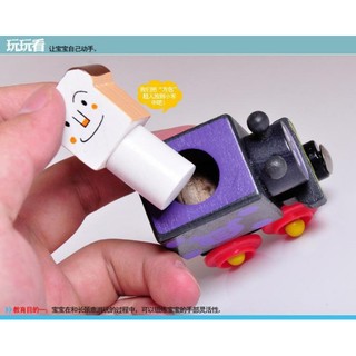 Đồ Chơi Tàu Lửa Nam Châm Bằng Gỗ Cho Bé