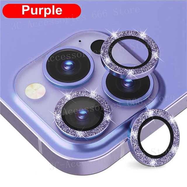 Bộ 3 dán mắt camera kim cương đính đá cho for Iphone 15 14 Pro Max 13 Pro Max 12 Pro Max/ 12 Mini / 12 Pro Max/11 Pro Max/11/11Pro juncong2023shop