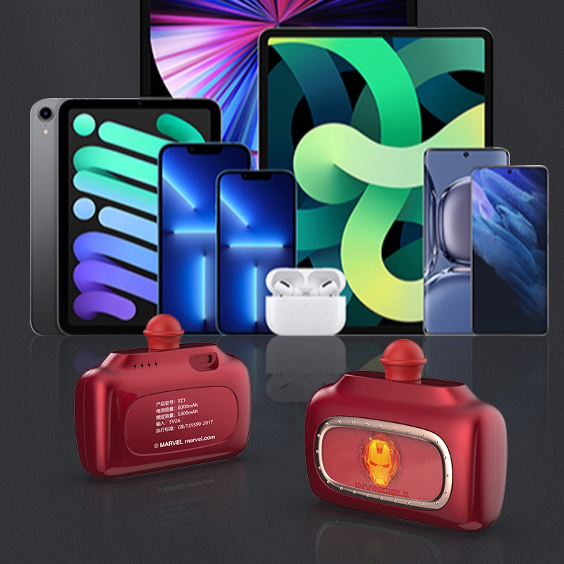 Sạc Dự Phòng 5000mah marvel avengers tz1 Loại c 2a Chất Lượng Cao