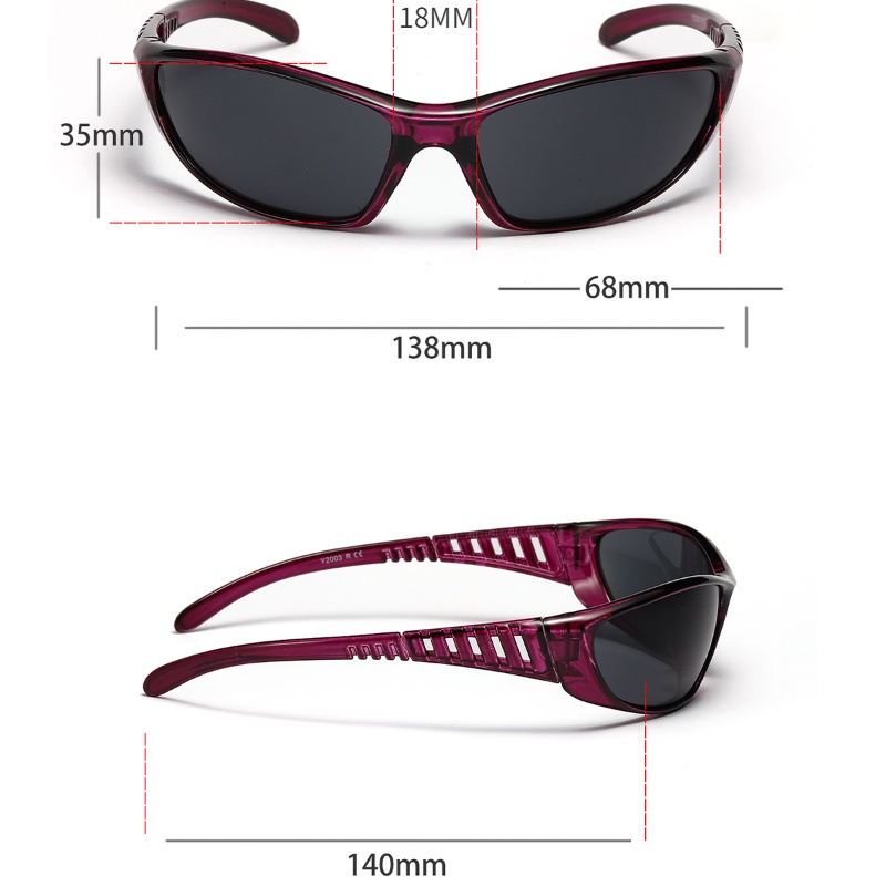 COD Thời Trang Kính Mát Chống Tia UV400 Y2k Cho Nam Và Nữ