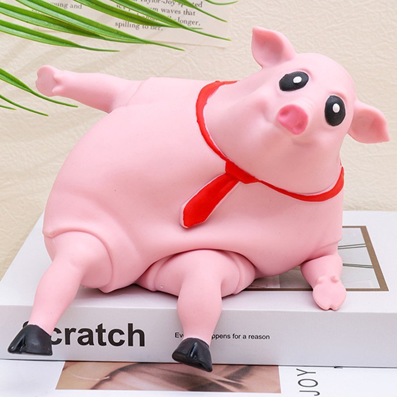 Đồ Chơi Nắn Bóp Đàn Hồi Giảm stress Hình Chú Heo Hoạt Hình
